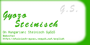 gyozo steinisch business card